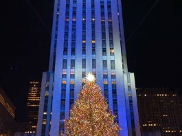 Ceremonia de encendido de árbol de navidad en el Rockefeller Center se celebra bajo estrictas restricciones por COVID-19 NAVIDAD ROCKEFELLER CENTER 2020