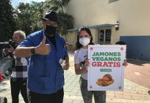 Regalan jamón vegano