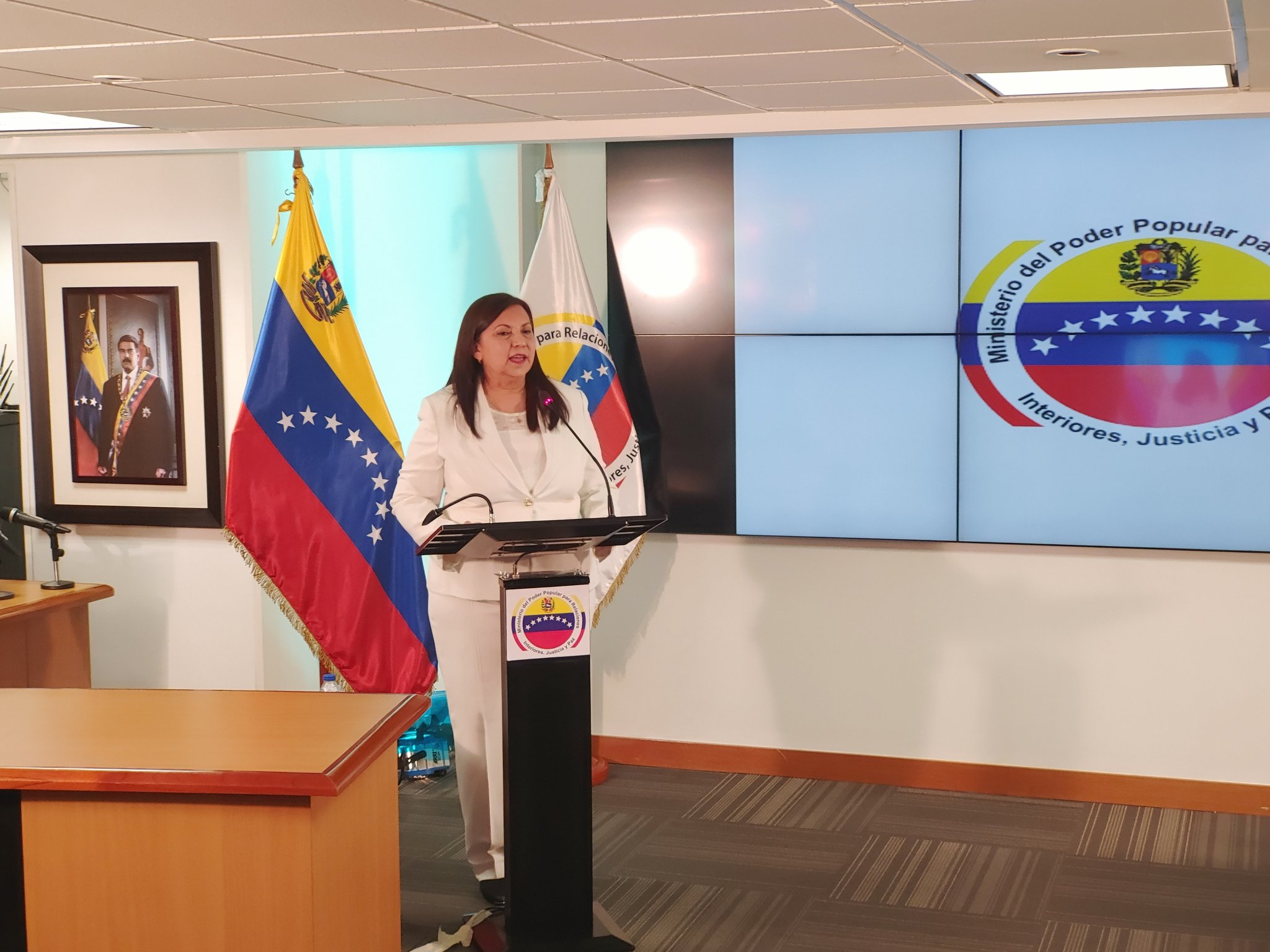 Ministra de Interior de Venezuela, Carmen Meléndez