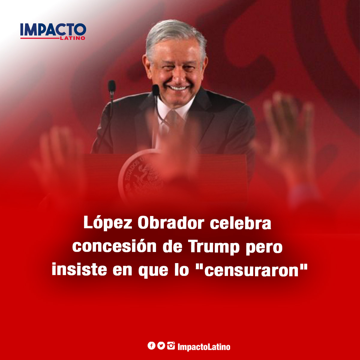 Andr&eacute;s Manuel L&oacute;pez Obrador, presidente de M&eacute;xico.