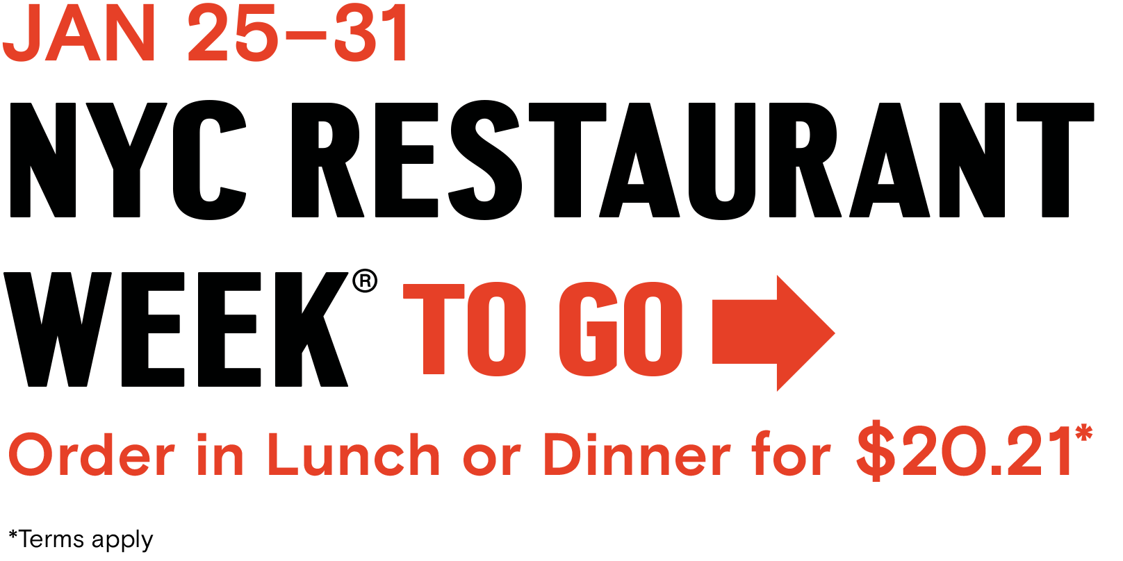 NYC Restaurant Week To Go