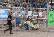 Desmantelan campamento en México pero migrantes llegan para cruzar a EE.UU. Campamento mexicano