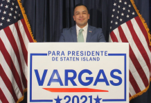 César Vargas realiza lanzamiento de campaña para presidente del condado de Staten Island Cesar Vargas