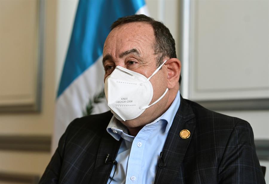 El presidente de Guatemala, Alejandro Giammattei