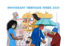 celebración del inmigrante