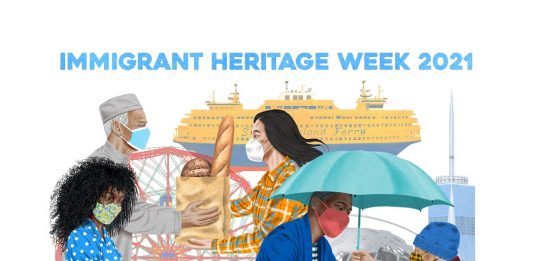 celebración del inmigrante