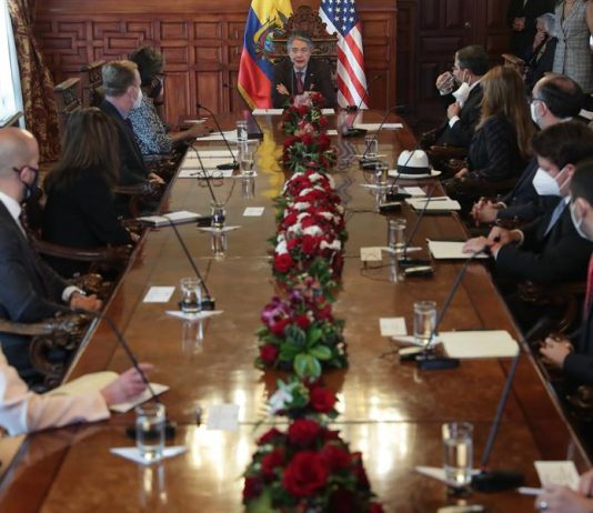 Lasso ratifica que fortalecerá las relaciones de Ecuador con Estados Unidos Guillermo Lasso