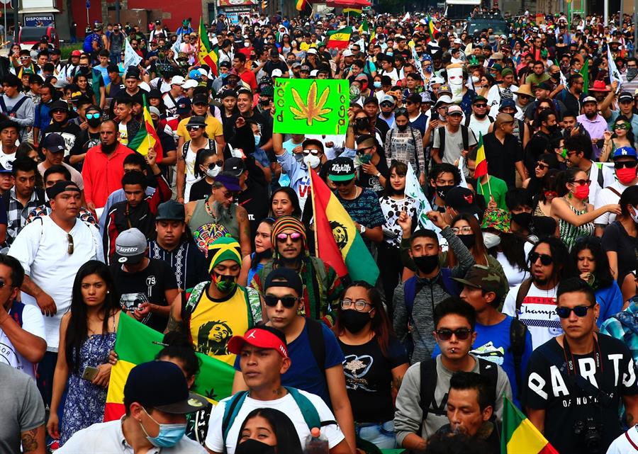 protestas en M&eacute;xico por marihuana (2)