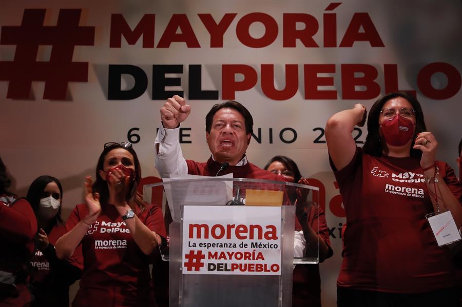 El presidente nacional del Movimiento de Regeneración Nacional (MORENA), Mario Delgado