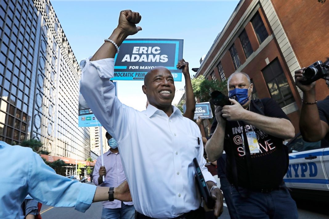 New York City Mayoral Candidates CBS Television Debate Eric Adams