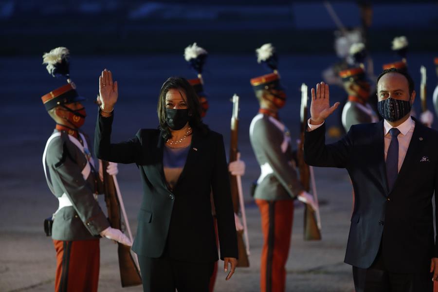 Kamala Harris llega a Guatemala Kamala Harris