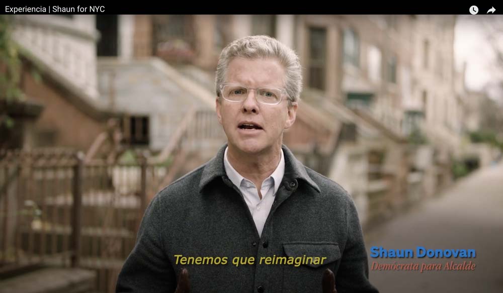 Shaun Donovan, fue uno de los primeros candidatos en lanzar un v&iacute;deo de campa&ntilde;a en