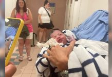 Hondureña da a luz en el aeropuerto de Miami y llama a su hija como su sigla bebé