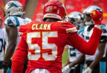Acusan por posesión de armas a Frank Clark, de los Chiefs de Kansas City Frank Clark