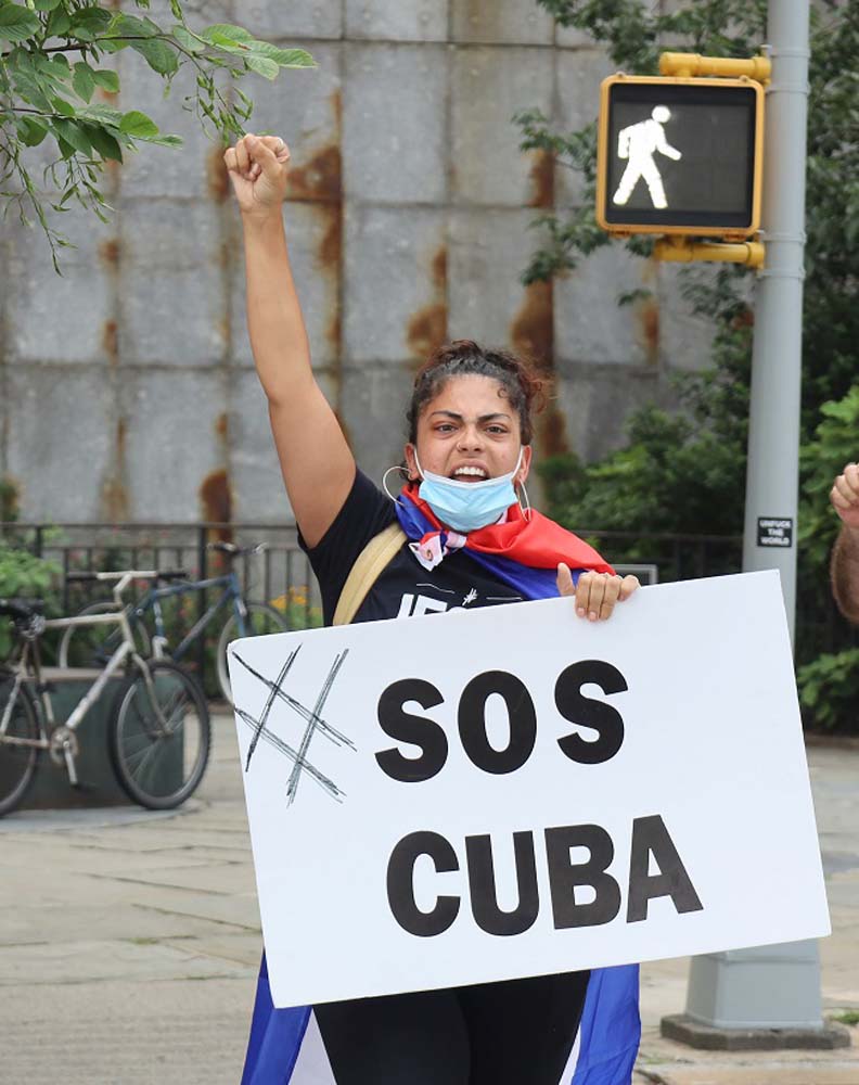 PROTESTA CUBA NACIONES UNIDAS