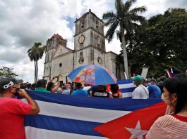 Cientos de manifestantes toman la calle en La Habana al grito de "libertad" protestas en Cuba