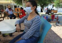 La migrante ecuatoriana Karina Castro