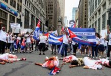 Diáspora cubana exige “Justicia, Libertad y Democracia” desde Nueva York