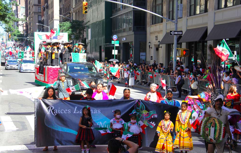 GRAN PRESENCIA INFANTIL EN EL DESFILE MEXICANO DE NY 2021