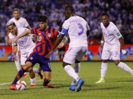 1-4. Estados Unidos remonta y logra su primer triunfo con paliza a Honduras Honduras - Estados Unidos