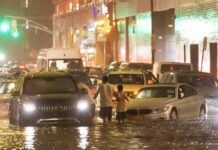 Nueva York en estado de emergencia tras ser abatido por Ida Huracán Ida en Nueva York.