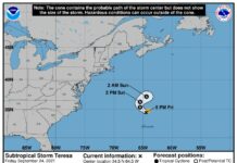 tormenta subtropical Teresa
