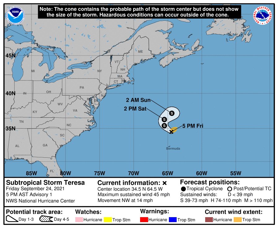tormenta subtropical Teresa tormenta subtropical Teresa