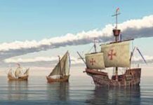 la Niña, la Pinta y la Santa María.