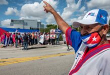 marcha cívica en Cuba