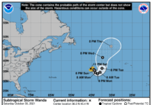La tormenta tropical Wanda se fortalece en medio del Atlántico tormenta tropical wanda