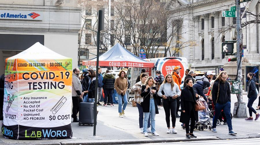 N.York suma casi 39.000 positivos en un día covid-19