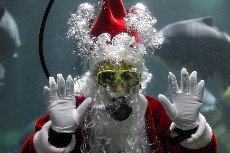Un santa acu&aacute;tico 