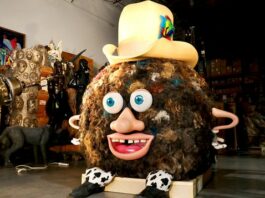 "Hoss", una gran bola de pelo humano, marcará el paso de 2021 a 2022 bola de pelo humano