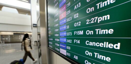 vuelos cancelados en Estados Unidos