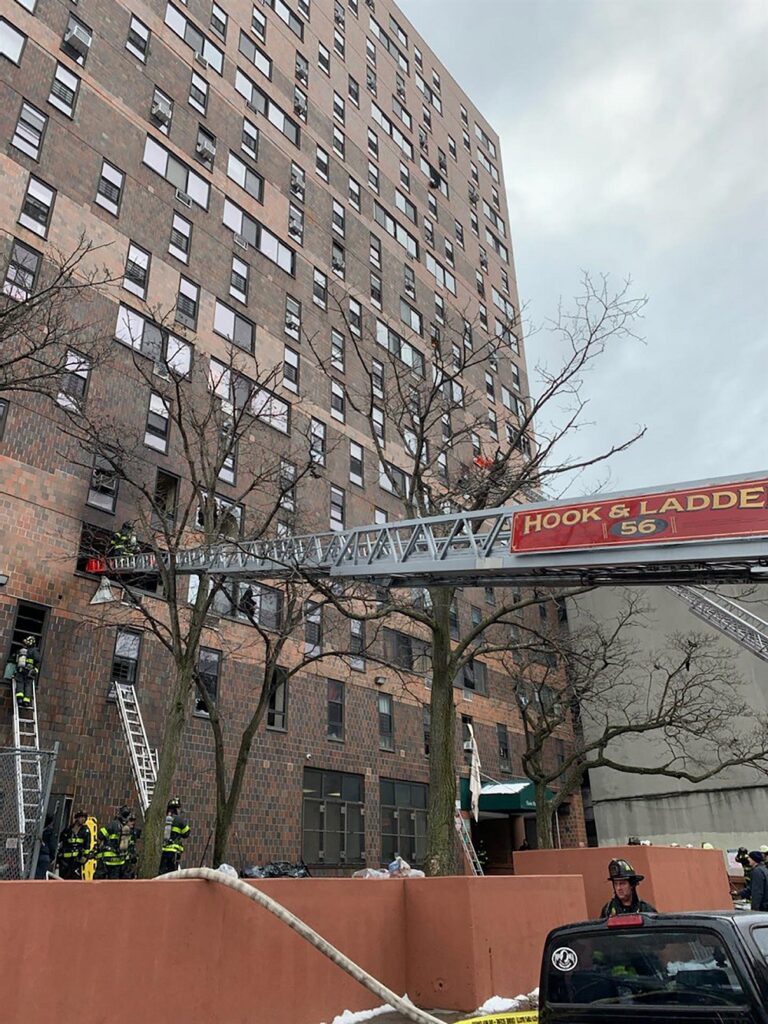incendio en Nueva York 