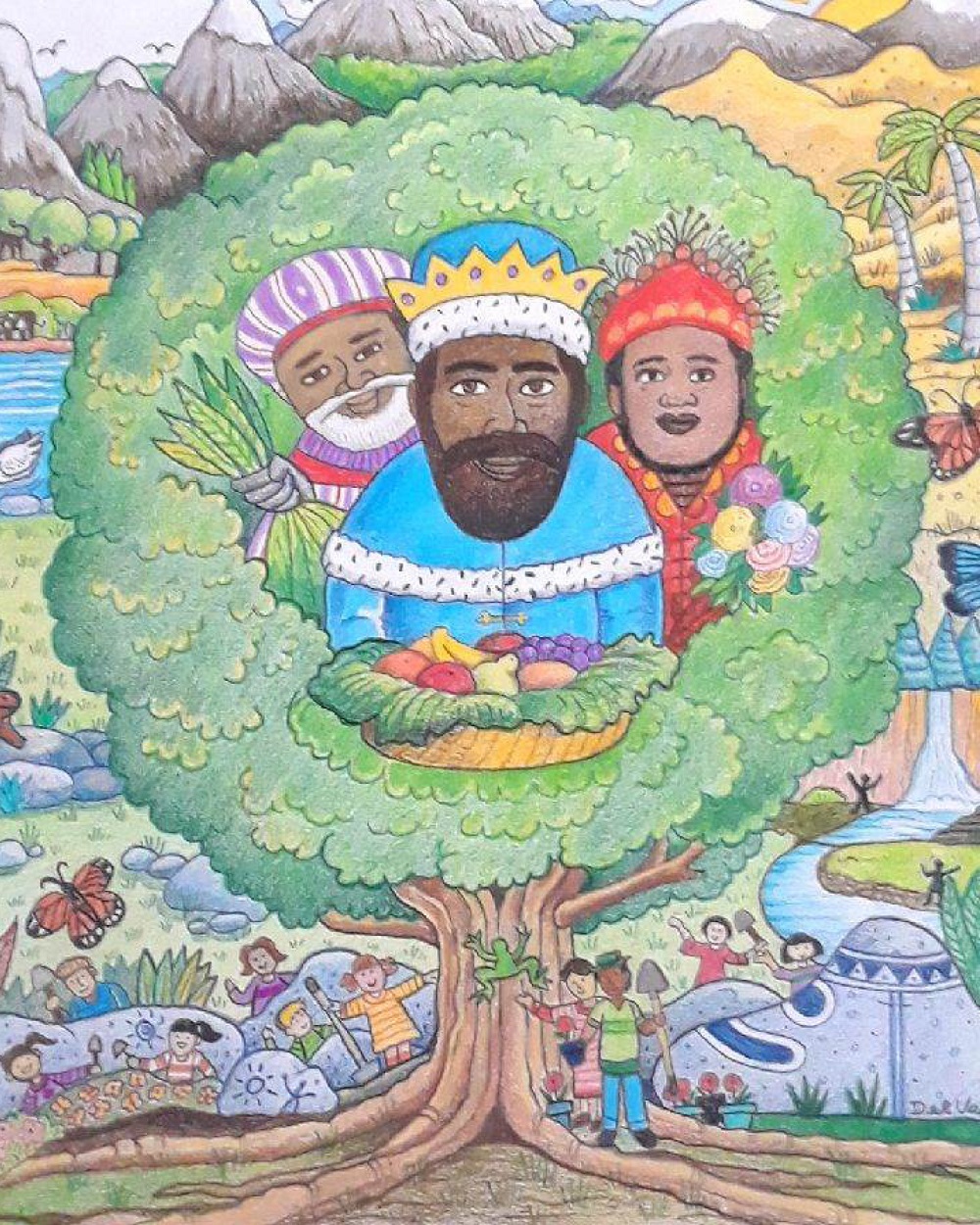 El poster oficial de la celebraci&oacute;n del D&iacute;a de Reyes del Museo del Barrio 2022.