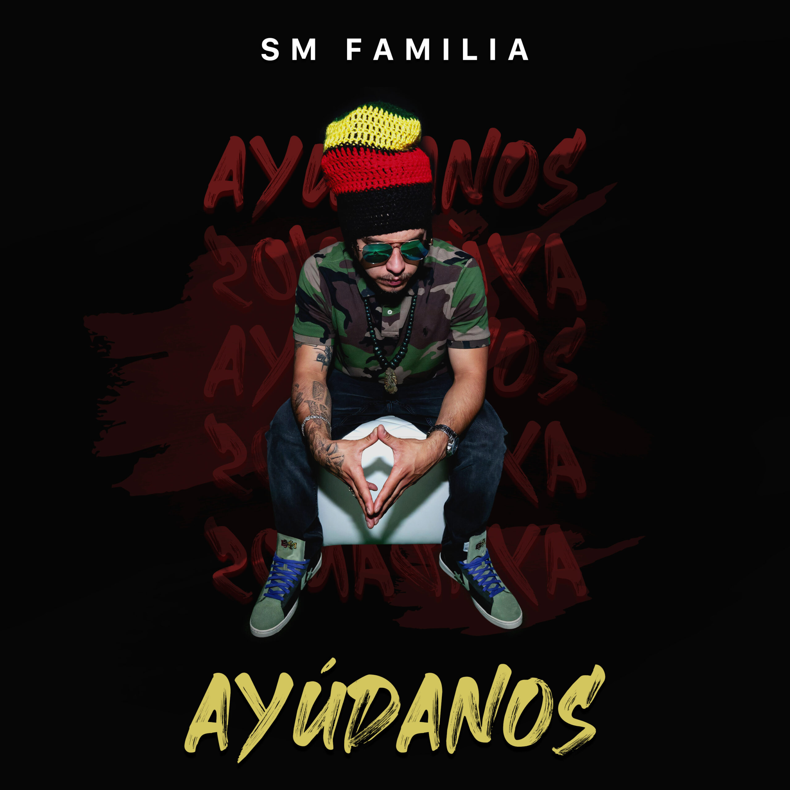 Portada del nuevo sencillo de SM Familia, &ldquo;Ay&uacute;danos&rdquo;.