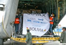 Bolivia recibe 1,9 millones de vacunas Moderna donadas por España y Alemania