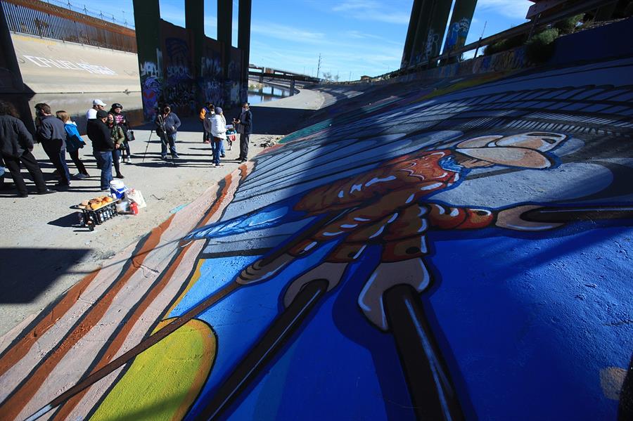 Mural en fronteriza Ciudad Ju&aacute;rez