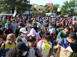 Nueva caravana de migrantes sale del sureste de México con rumbo a EE.UU. inmigrantes