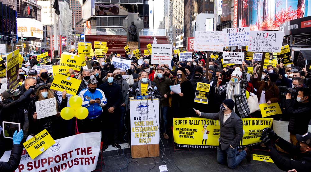 protesta en Nueva York
