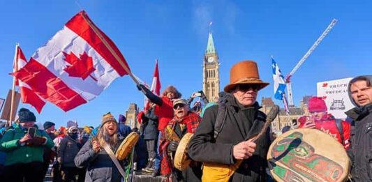 Las protestas de antivacunas en Canadá