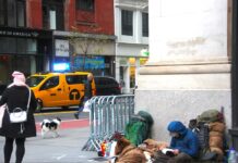 La inseguridad se apodera de Nueva York mendigo en Nueva York