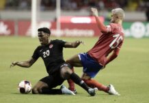 1-0. Costa Rica le arrebata el invicto a Canadá
