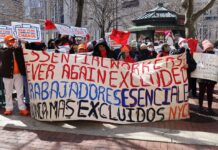 Trabajadoras esenciales necesitan ser incluidos en el presupuesto estatal de Nueva York El 8 de marzo es considerado por las mujeres como un artífice de la historia en la lucha por la justicia y la equidad. Ese mismo día, pero en 1957 miles de trabajadoras de fábricas de textiles salieron a las calles de Nueva York bajo el lema “Pan y Rosas” para protestar por las malas condiciones laborales, reivindicar un recorte del horario y poner fin al trabajo infantil.