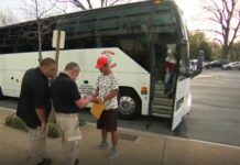 Autobús con inmigrantes