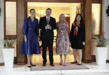 Presidente Chaves recibe a primera dama de Estados Unidos en Costa Rica Jill Biden en Costa Rica