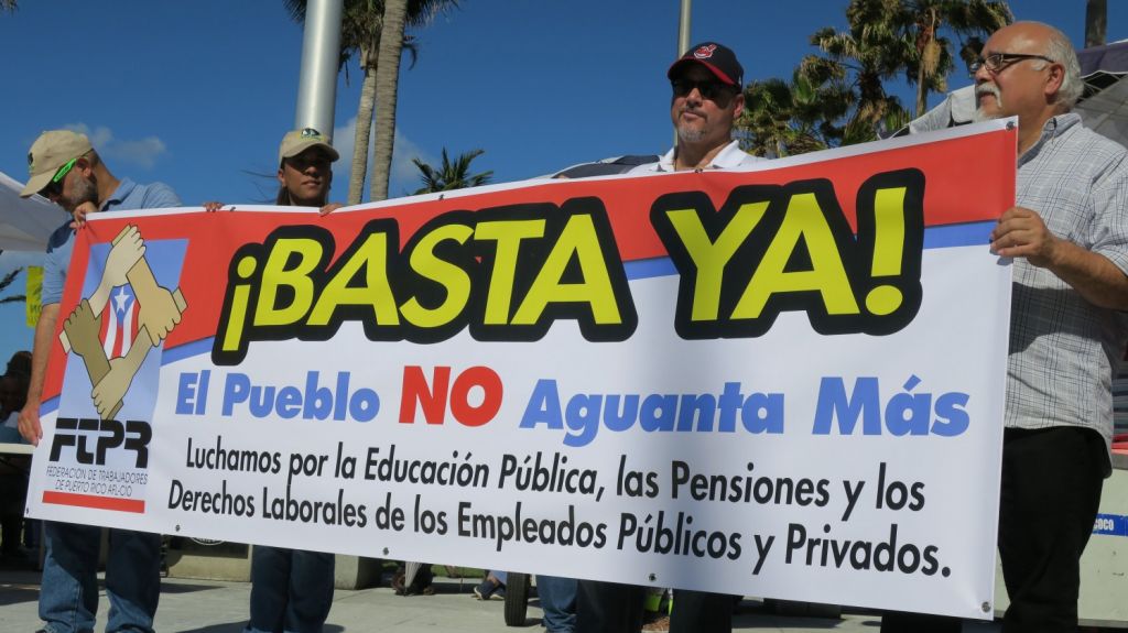 marchan en Puerto Rico por la salud, educación y pensiones marchan en Puerto Rico por la salud, educación y pensiones