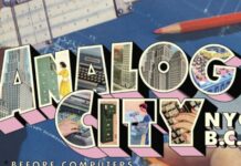 Nueva York transporta a la Nueva York predigital en Ciudad Análoga