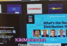 Una vista de cómo se veía uno de los paneles dentro del mundo virtual con la cofundadora, Kiki Meléndez.